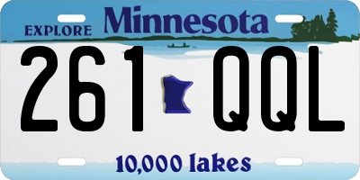 MN license plate 261QQL