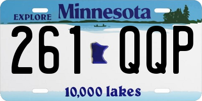 MN license plate 261QQP