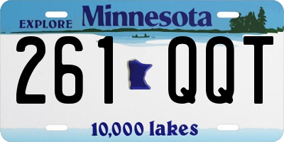 MN license plate 261QQT