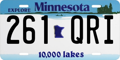 MN license plate 261QRI
