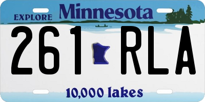 MN license plate 261RLA