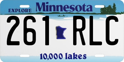 MN license plate 261RLC
