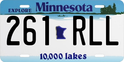 MN license plate 261RLL