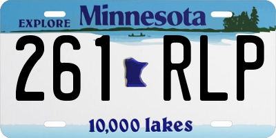MN license plate 261RLP