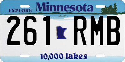 MN license plate 261RMB