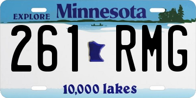 MN license plate 261RMG