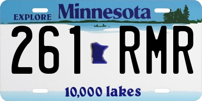 MN license plate 261RMR