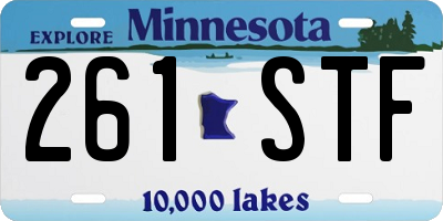 MN license plate 261STF