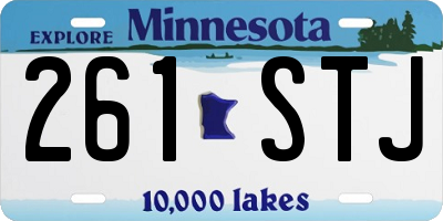 MN license plate 261STJ