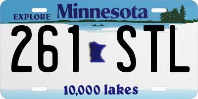 MN license plate 261STL