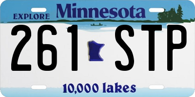 MN license plate 261STP