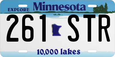 MN license plate 261STR