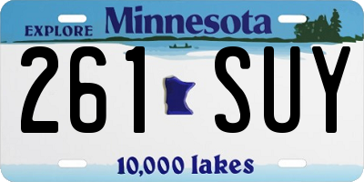 MN license plate 261SUY
