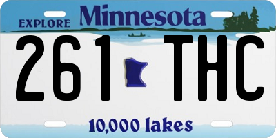 MN license plate 261THC