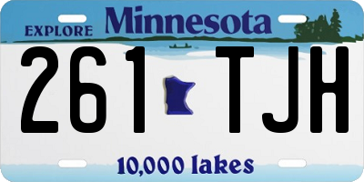 MN license plate 261TJH