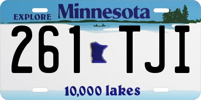 MN license plate 261TJI