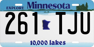 MN license plate 261TJU