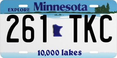 MN license plate 261TKC