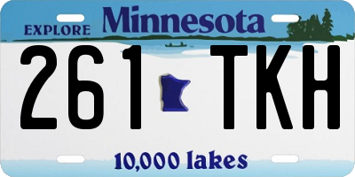 MN license plate 261TKH