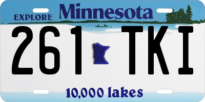 MN license plate 261TKI