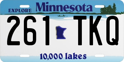 MN license plate 261TKQ