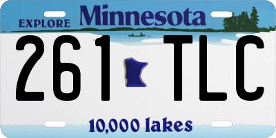MN license plate 261TLC