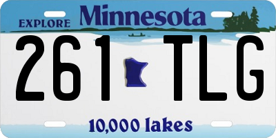 MN license plate 261TLG