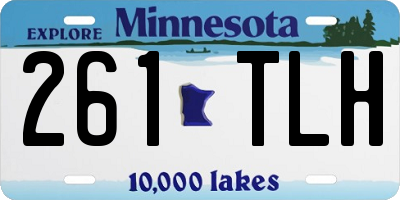 MN license plate 261TLH
