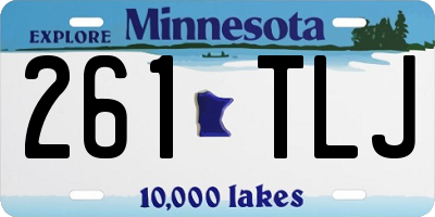 MN license plate 261TLJ