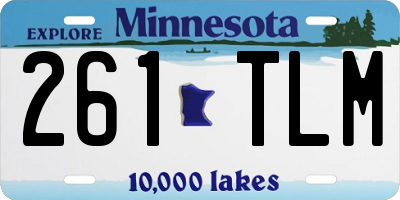 MN license plate 261TLM