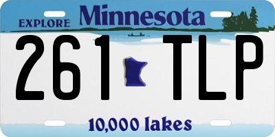 MN license plate 261TLP