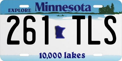 MN license plate 261TLS