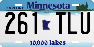 MN license plate 261TLU