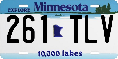 MN license plate 261TLV