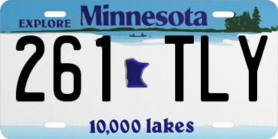MN license plate 261TLY