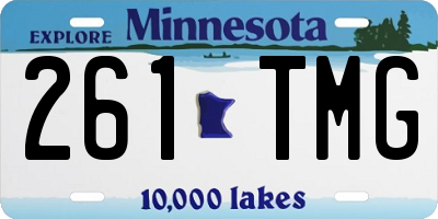 MN license plate 261TMG