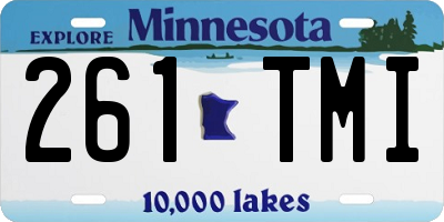 MN license plate 261TMI