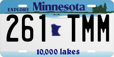 MN license plate 261TMM