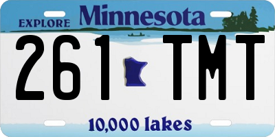 MN license plate 261TMT