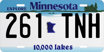 MN license plate 261TNH
