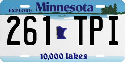 MN license plate 261TPI