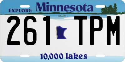 MN license plate 261TPM