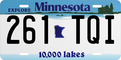 MN license plate 261TQI