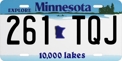 MN license plate 261TQJ