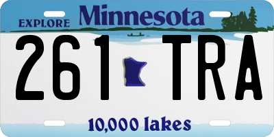 MN license plate 261TRA