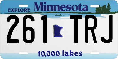 MN license plate 261TRJ