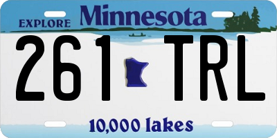 MN license plate 261TRL