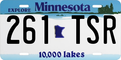 MN license plate 261TSR