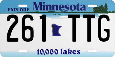 MN license plate 261TTG