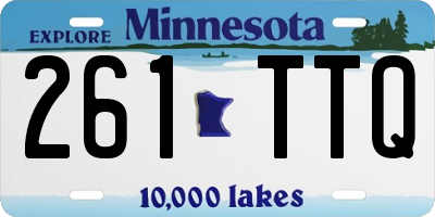 MN license plate 261TTQ